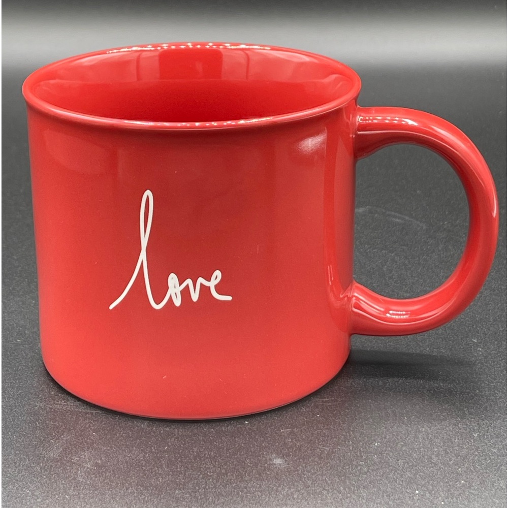 Opalhouse Porcelain 16 oz Red Love Coffee Mug Tea Cup